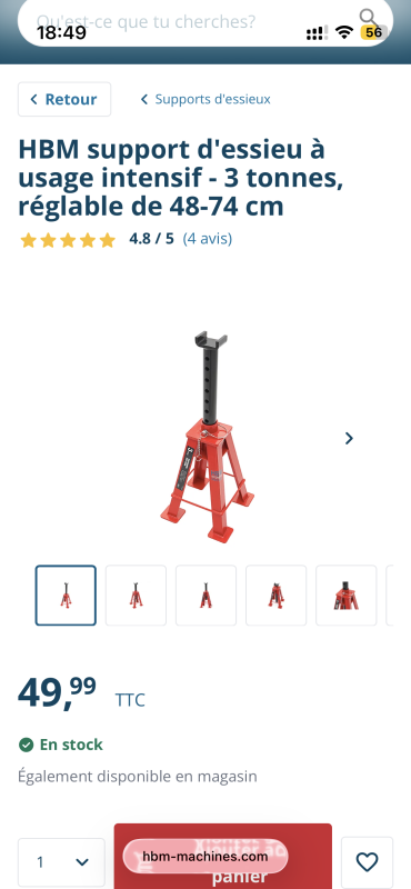 4 chandelles hautes - 1 utilisation 